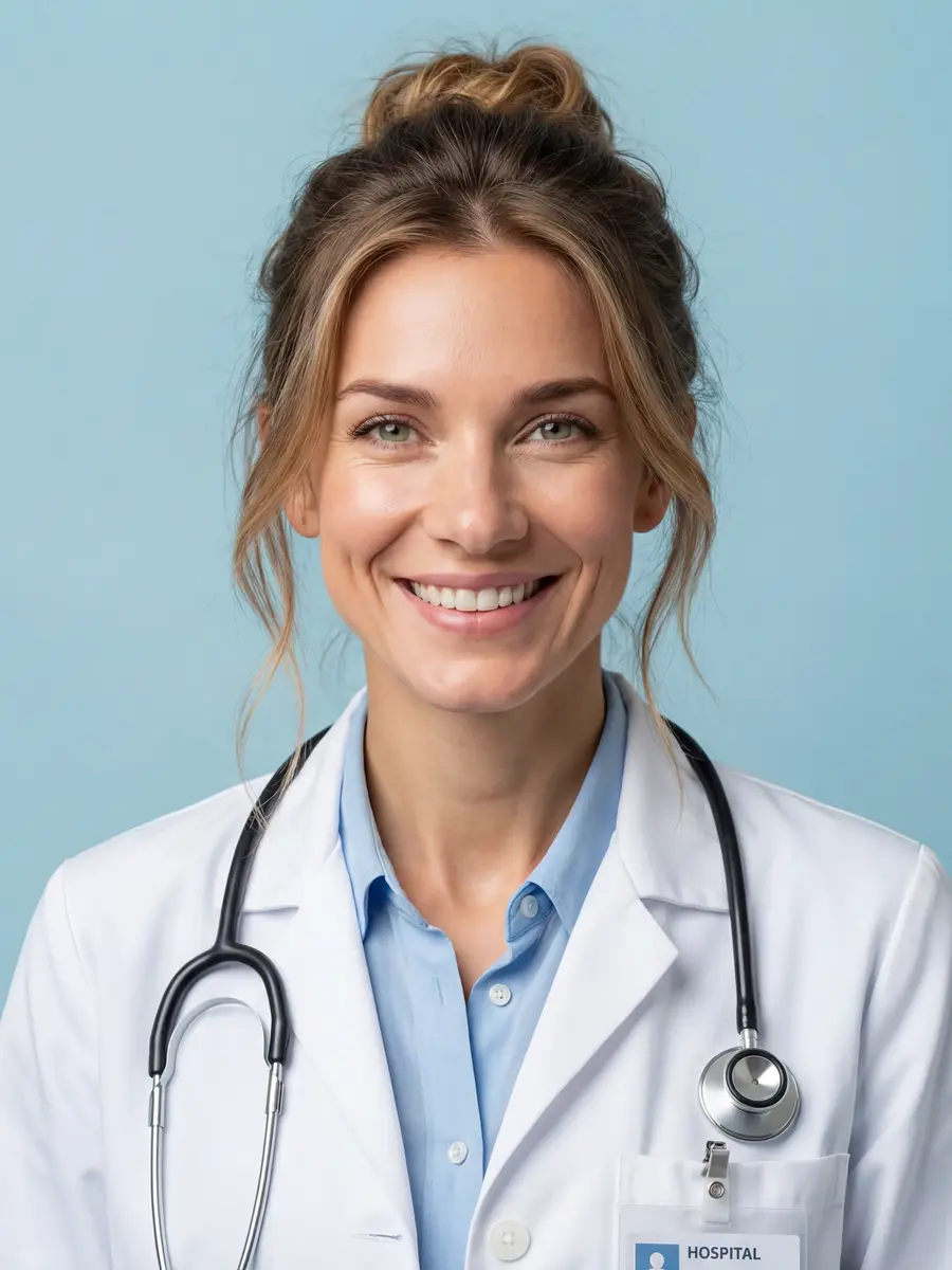 After clinic profile photo example created with MedshotsAI