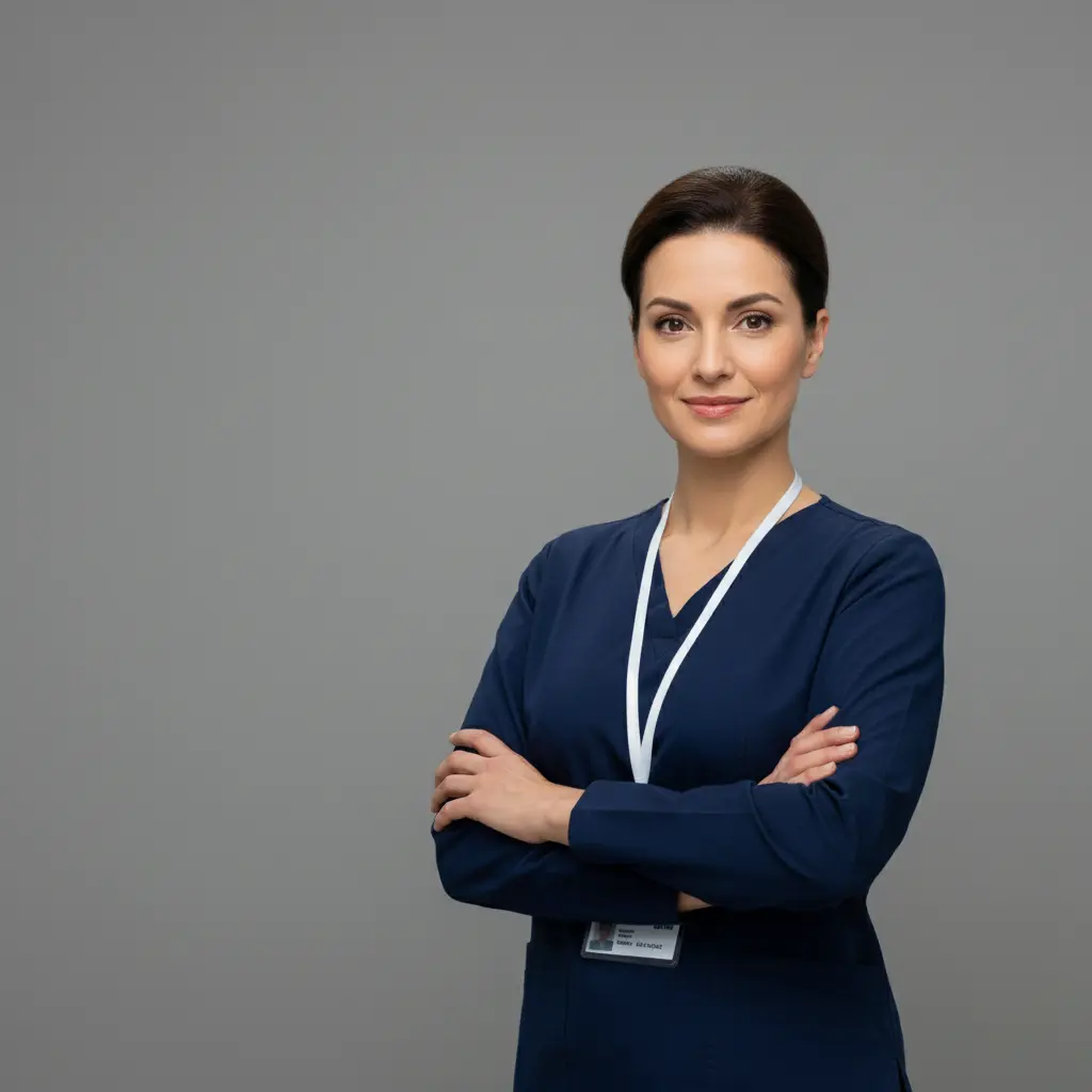 Nurse manager leading team