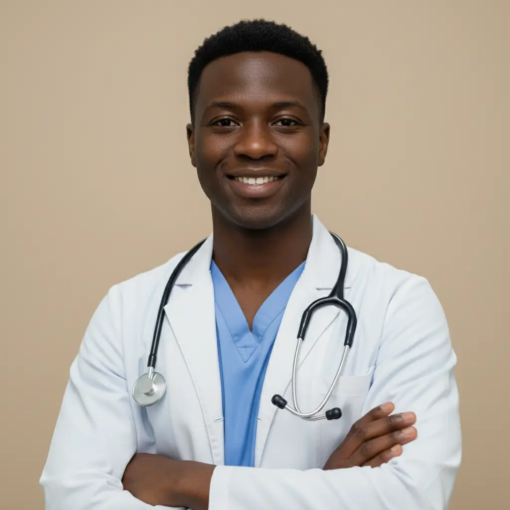 Medical student ERAS headshot with professional attire