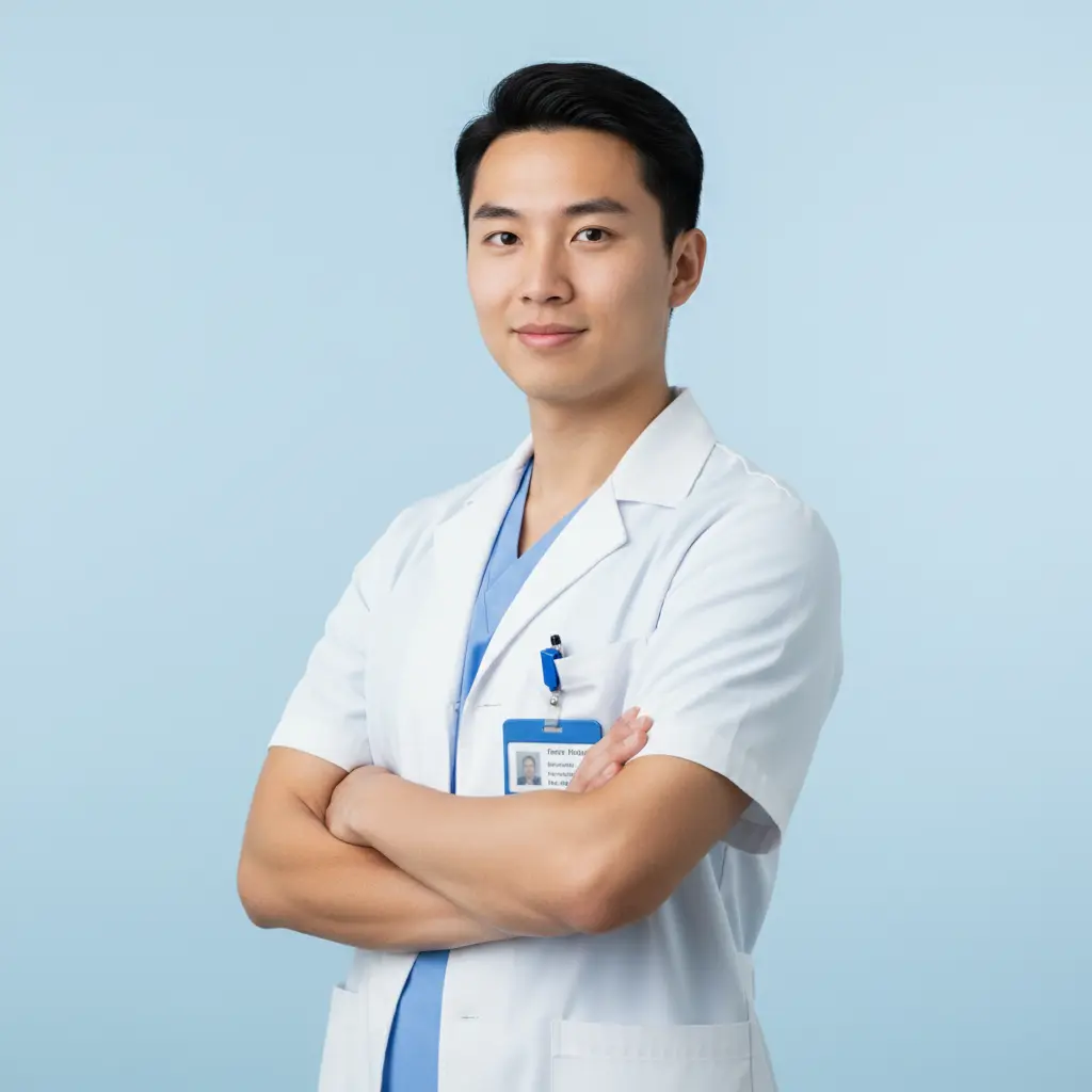 Asian male medical student professional photo for VSLO