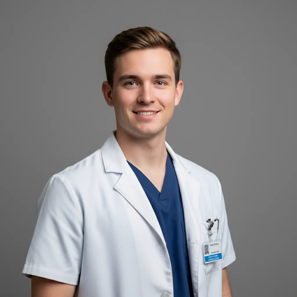 Medical resident in clinical setting